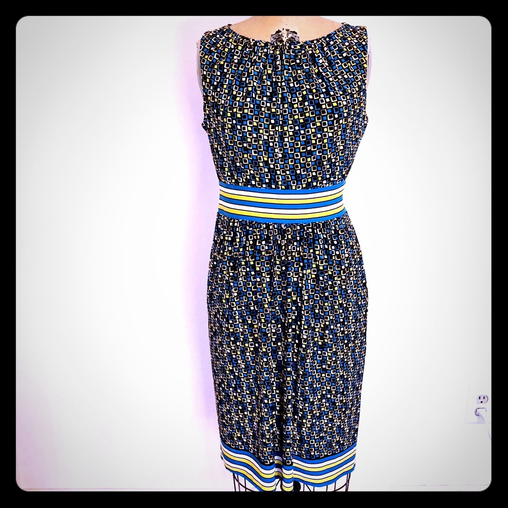 GNW Sleeveless Dress Mid Century Modern Print / Size 8